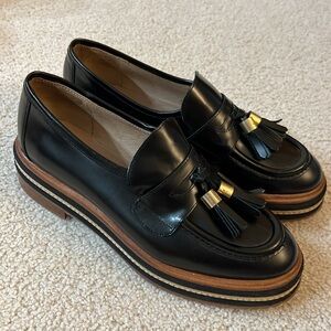 Final Reduction: Gently Used Shellys London Platform Tassel Loafer